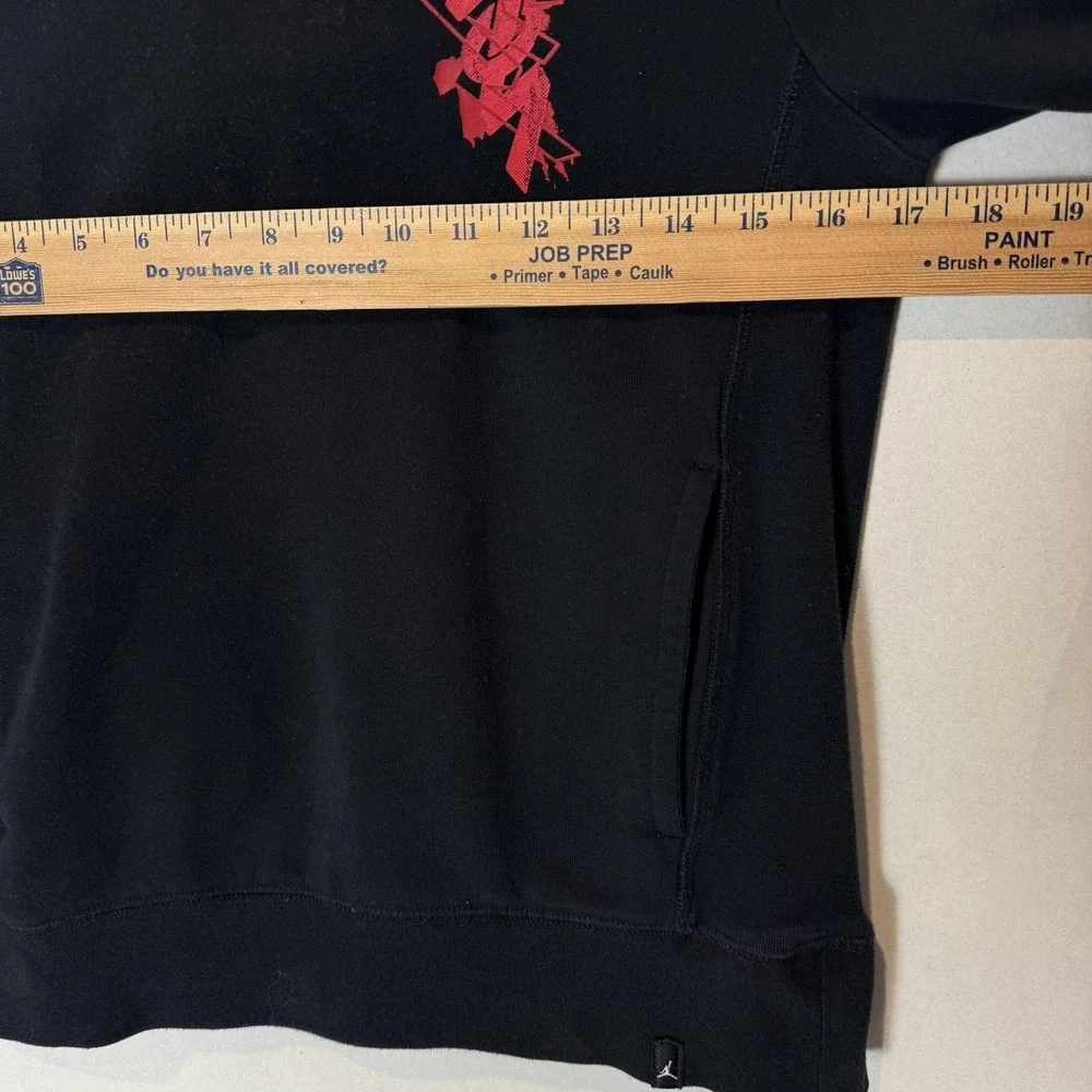 Jordan Hoodie Boys 10-12 Black Pullover Fleece Zion Sleeve Graphic Logo‎